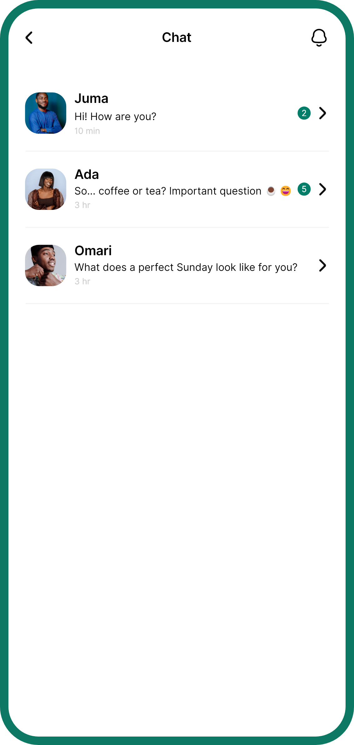 KolaKnot chat screen